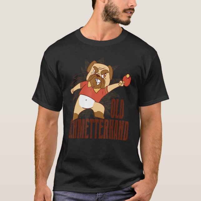 Table Tennis Old Schmetterhand Pingpong Outfit Dog T-Shirt (Front)