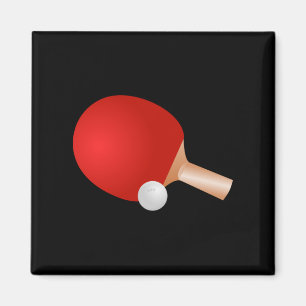 Table Tennis, paddle and ball Magnet