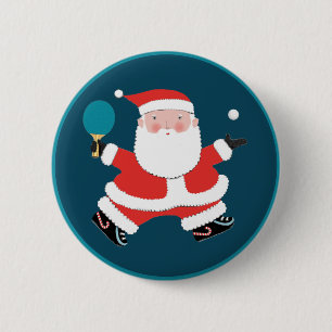 Table Tennis Ping-pong Christmas Stocking Stuffers 6 Cm Round Badge