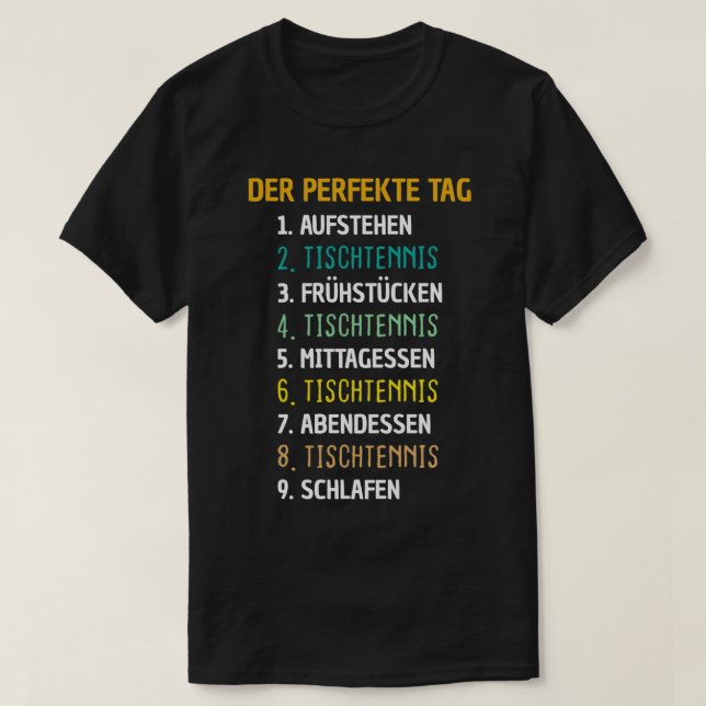 Table Tennis Ping Pong Gift Classic TShirt (Design Front)