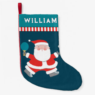 Table Tennis Ping-Pong Holiday Gift Small Christmas Stocking