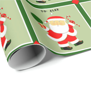 Table Tennis Ping-pong Holiday Gift Wrapping Paper