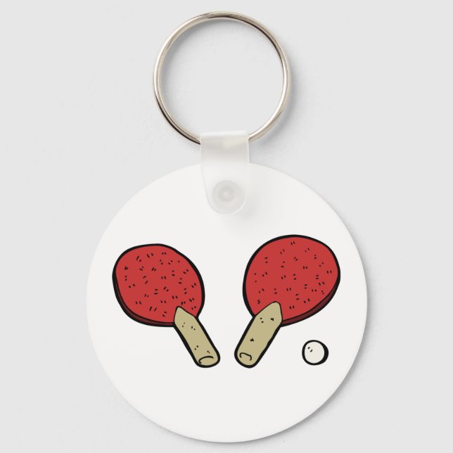 Table Tennis Ping Pong Key Ring (Front)
