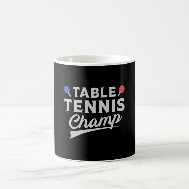 Table Tennis Ping Pong Player Paddle Funny Gift Coffee Mug (Center)