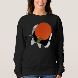 Table Tennis Ping Pong   Racket Men Boys Kids Sweatshirt