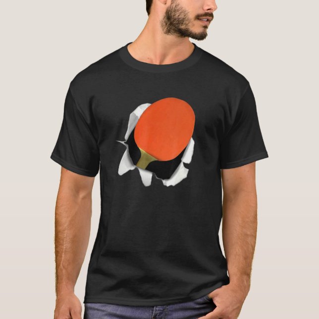 Table Tennis Ping Pong   Racket Men Boys Kids T-Shirt (Front)