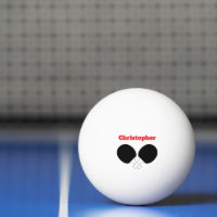 Table Tennis Ping Pong Theme Monogrammed Name Ping