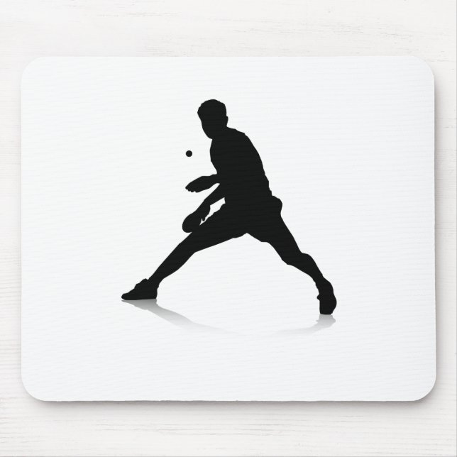 Table Tennis Player Mouse Mat (Front)