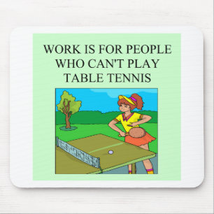 table tennis player mouse mat