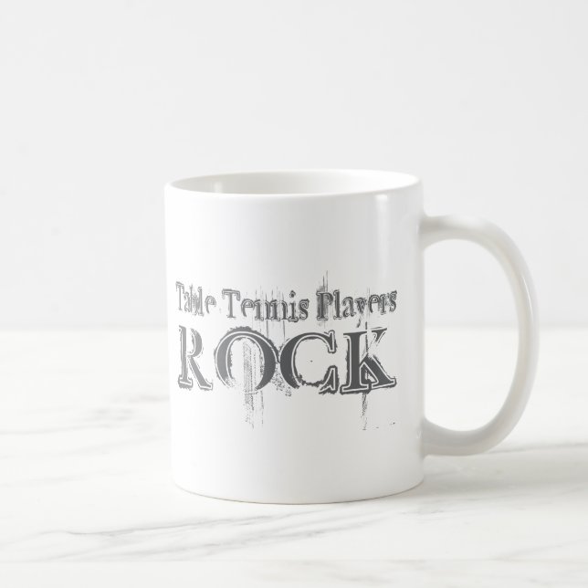 Table Tennis Players Rock Coffee Mug (Right)