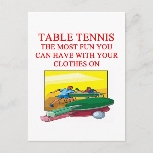 table tennis postcard (Front)