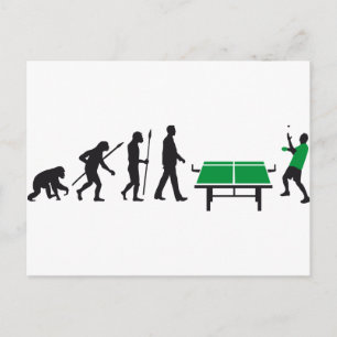 table tennis postcard
