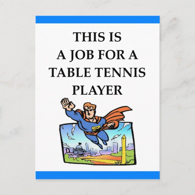 table tennis postcard (Front)