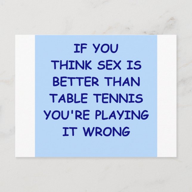 table tennis postcard (Front)