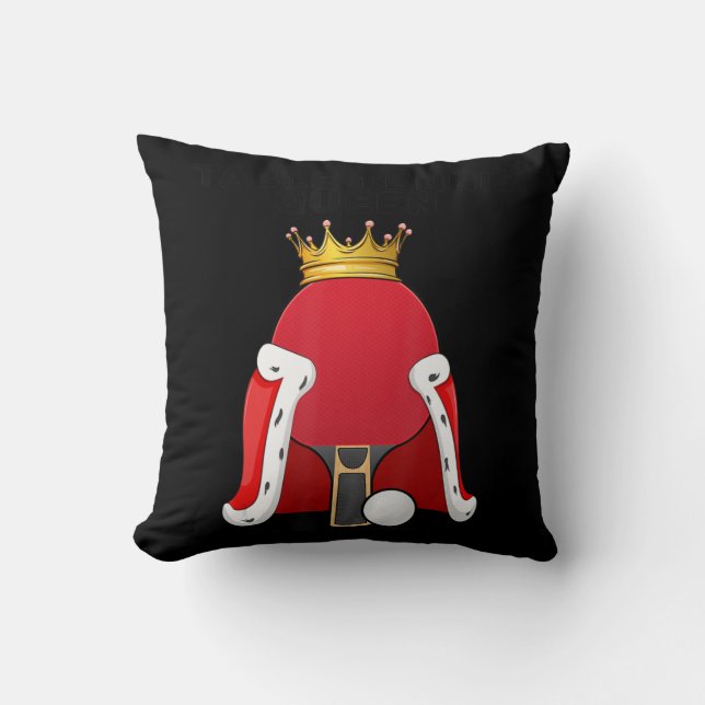 Table Tennis Queen  Ping Pong  Girls Table Tennis  Cushion (Front)