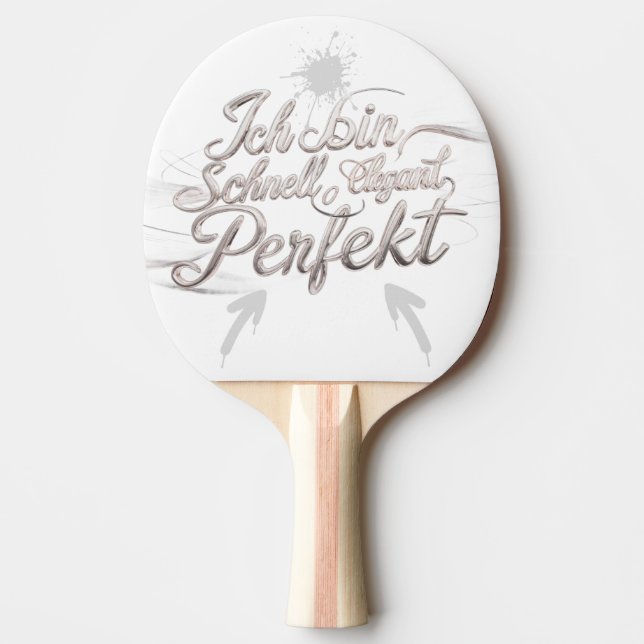 table tennis racquet - sporty, dynamic 💕 ping pong paddle (Front)