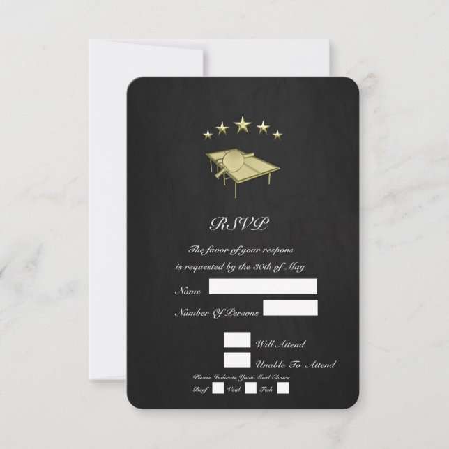 Table Tennis RSVP Card (Front)