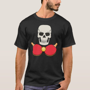 TABLE TENNIS SKULL T-shirt Design for Men