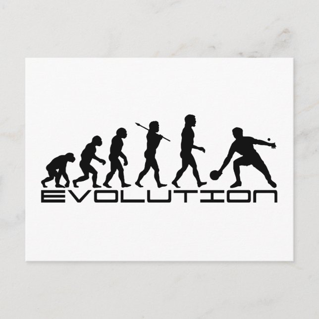 Table Tennis Sport Evolution Art Postcard (Front)