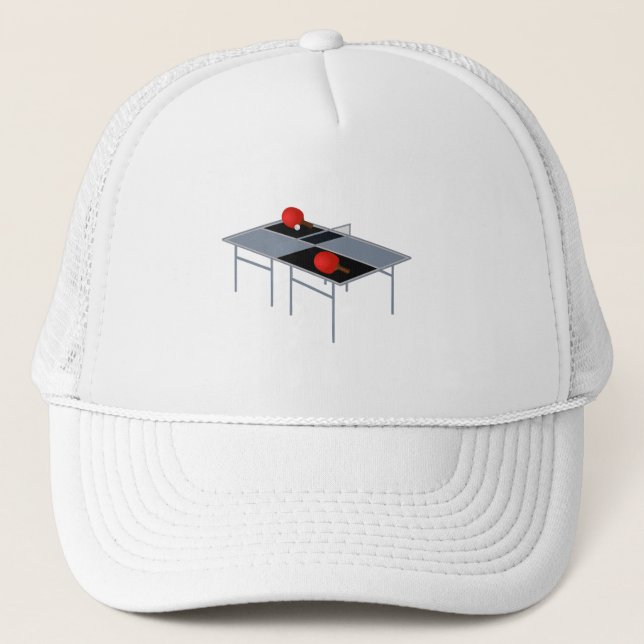 Table Tennis Table, Trucker Hat (Front)