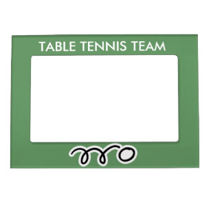 Table tennis team picture frame magnet for photos
