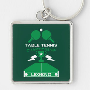 Table Tennis Tournament Key Ring