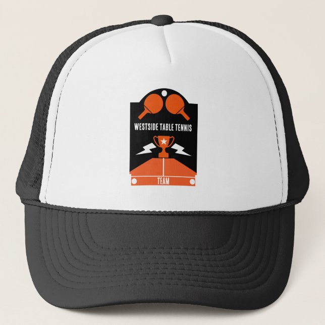 Table Tennis Tournament Trucker Hat (Front)