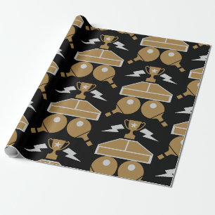 Table Tennis Tournament Wrapping Paper