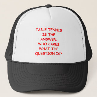 table tennis trucker hat