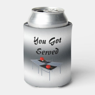 Table Tennis You Got Served Design, Can Cooler