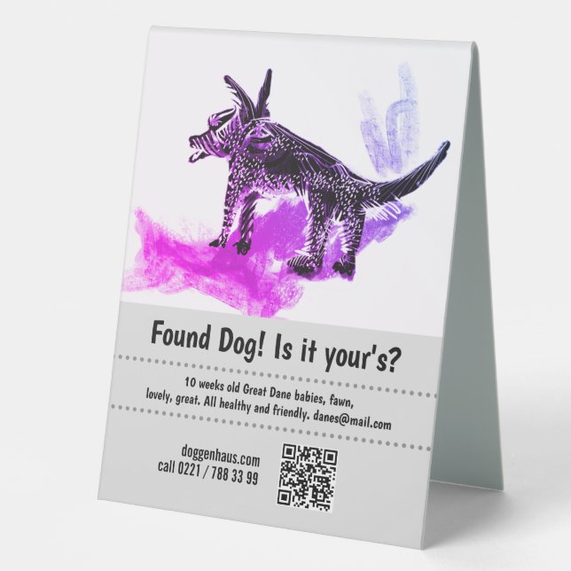 Table Tent Sign (Front)