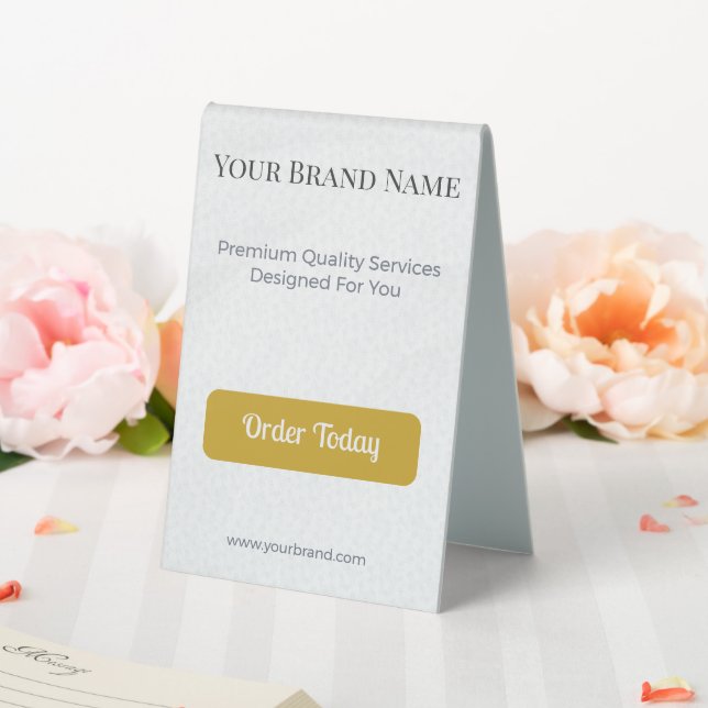 Table Tent Sign Business Display Custom Sign (In SItu (Wedding))