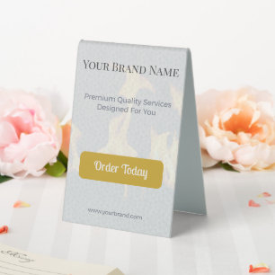 Table Tent Sign Custom Table Tent Display