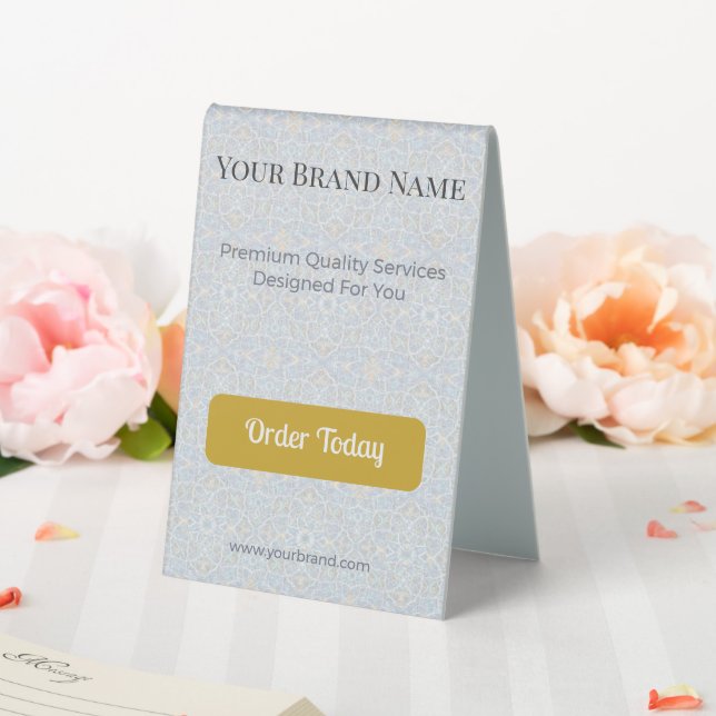 Table Tent Sign Custom Table Tent Display (In SItu (Wedding))