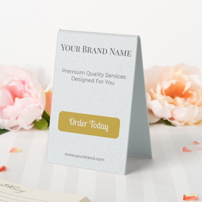 Table Tent Sign Custom Table Tent Display (In SItu (Wedding))