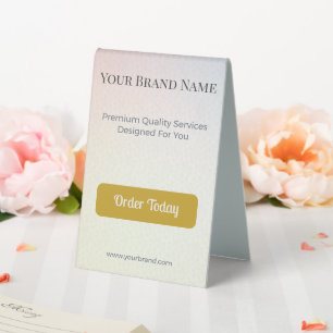 Table Tent Sign Custom Table Tent Display