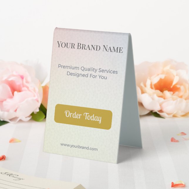 Table Tent Sign Custom Table Tent Display (In SItu (Wedding))