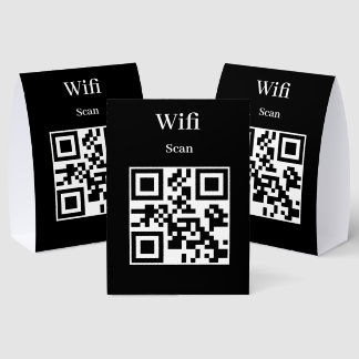 Table Tent Sign qr cod