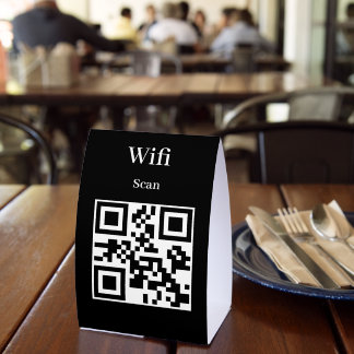 Table Tent Sign qr cod