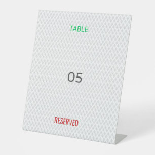 Table Tent Sign Reserved Custom Event Bold