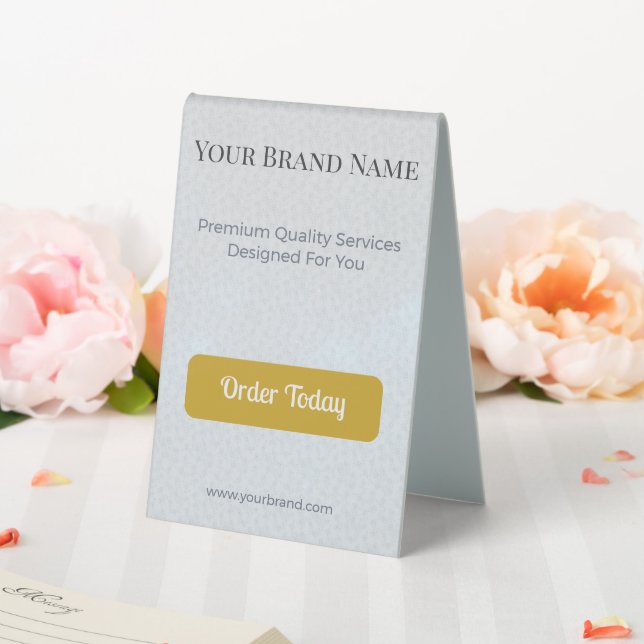 Table Tent Sign Wedding Business Display Custom (In SItu (Wedding))