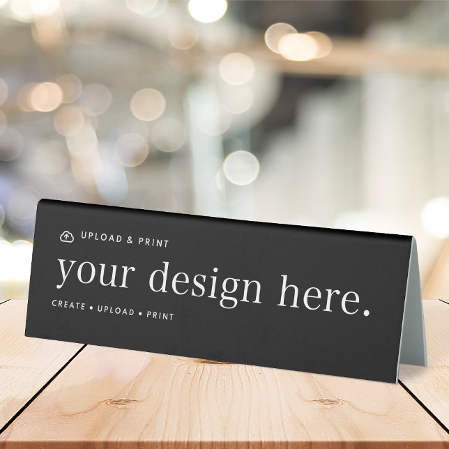 Table Tent Sign Your Design Upload 6” x 2” (Creator Uploaded)