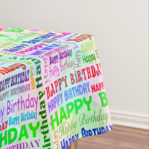 Table textiles birthday party tablecloth