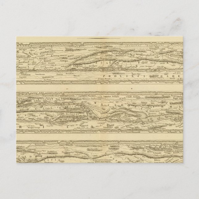 Table Theodosian Dite Card Peutinger (Front)