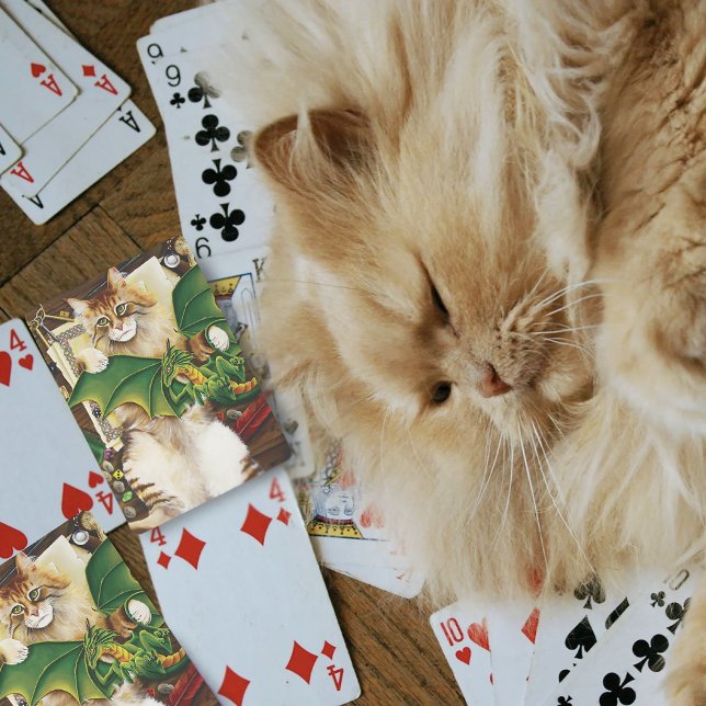 Table Top Gaming Dragon Cat Playing Cards (Creator Uploaded)