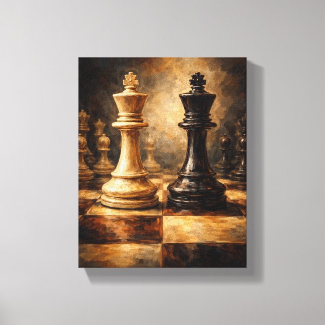 Tableau Déco (Face De Roi) Art Déco Canvas Print (Front)