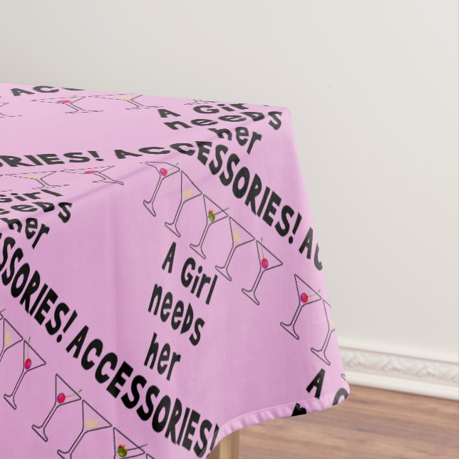 TABLECLOTH - A GIRL NEEDS HER ACCESSORIES (In Situ)
