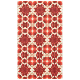 Tablecloth, An elegant red fabric floral pattern  Tablecloth