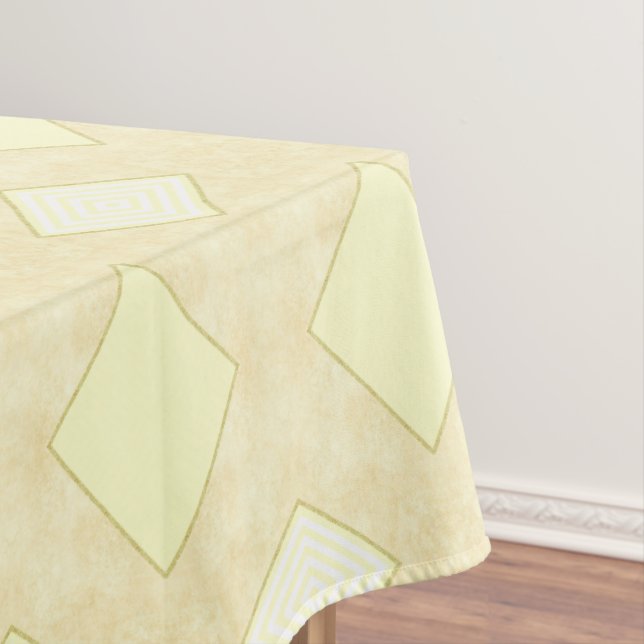 Tablecloth Beige Gold Stripe (In Situ)