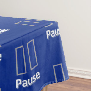 Tablecloth Blue Pause